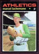 1971 TOPPS MARCEL LACHEMANN CARD NO:84 NEAR MINT CONDITION