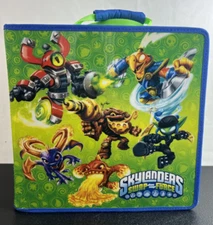 Skylanders Swap Force Power Display Carrying Case & Storage Green and Blue