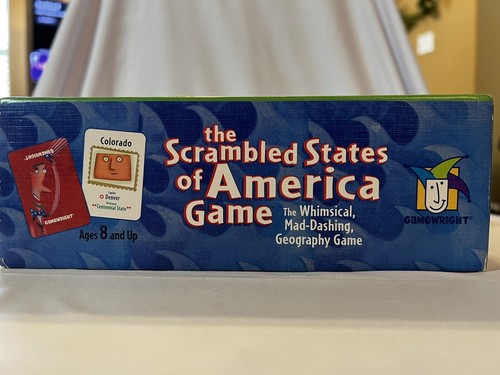 Vintage "The Scrambled States Of America Game" by Gamewright - 1998 - Complete! - Picture 8 of 10