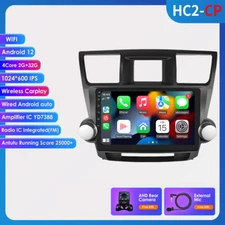 For Toyota Highlander 2009-2013 Android 12 Car Stereo Radio GPS Navi CarPlay 32G