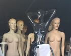 Female Fleshtone Full Body Mannequin w/ Molded Hair & Realistic Face w/ Stand
