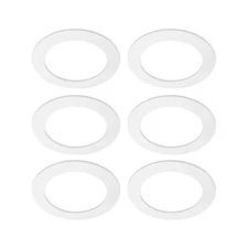 OhLectric 6 Pack - Goof Ring for Round Recessed LED Downlight Fixture - Patch...