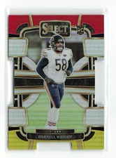 DARNELL WRIGHT #17 RC 2023 PANINI SELECT BEARS RED YELLOW