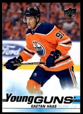 2019-20 UPPER DECK YOUNG GUNS Gaetan Haas Edmonton Oilers #232 R70