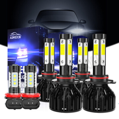 For Mitsubishi Lancer SE Sedan 2008-2017 LED Headlight High Low Fog Lights Bulbs