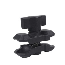 Double Socket Arm Ball Head Holder Clamp for Bicycle Motorcycle Camera Mount