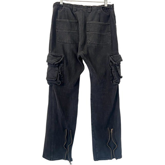【kyo】POINTY STITCH DOUBLE POCKET CARGO TROUSERS K-TWO STUDIOS Double Pocket Cargo Pants in Black Size L | eBay