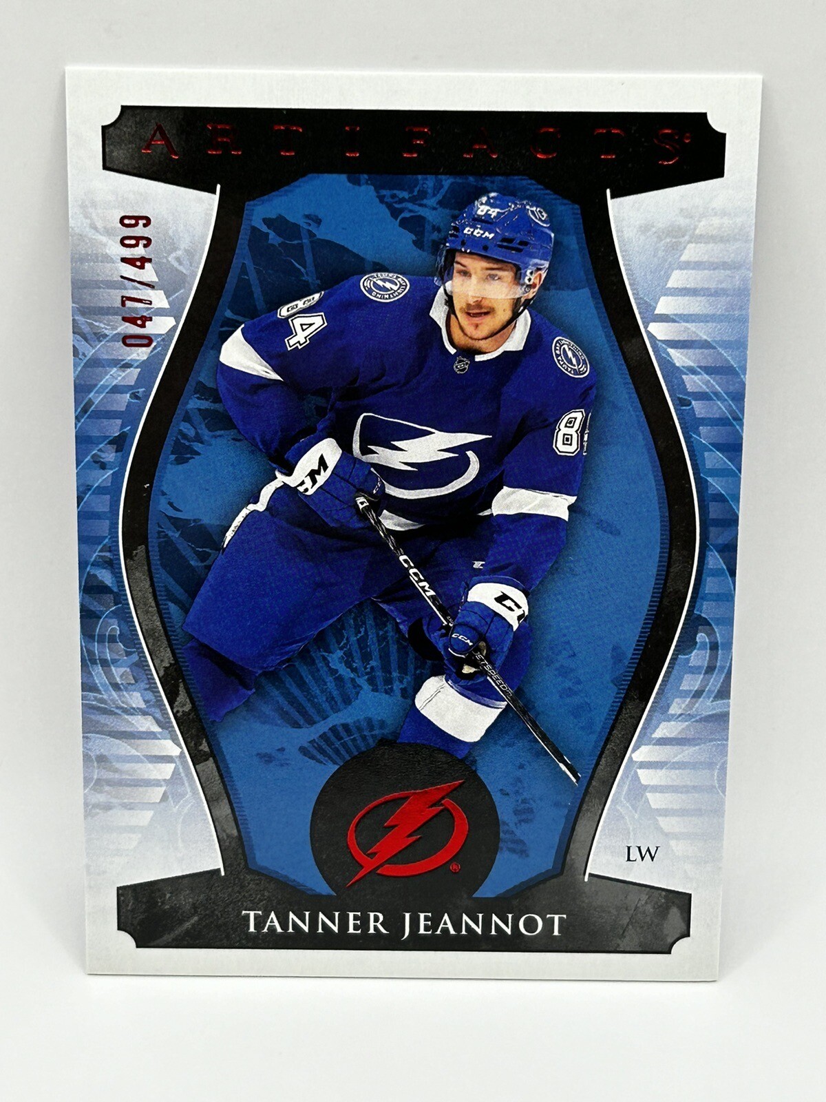 Tanner Jeannot  2023-24 Upper Deck Artifacts Ruby /499 Tampa Bay Lightning #85