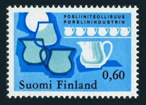 Finland 541 block/4,MNH.Michel 741. Finnish porcelain,1973.Jug.