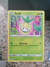 Carta Pokémon spada e scudo lucentezza siderale 015/189 petilil nuova