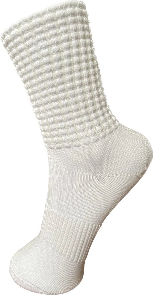 3 pares de calcetines ultra blancos de caniche de baile irlandés con soporte para arco Foto 2 de 2