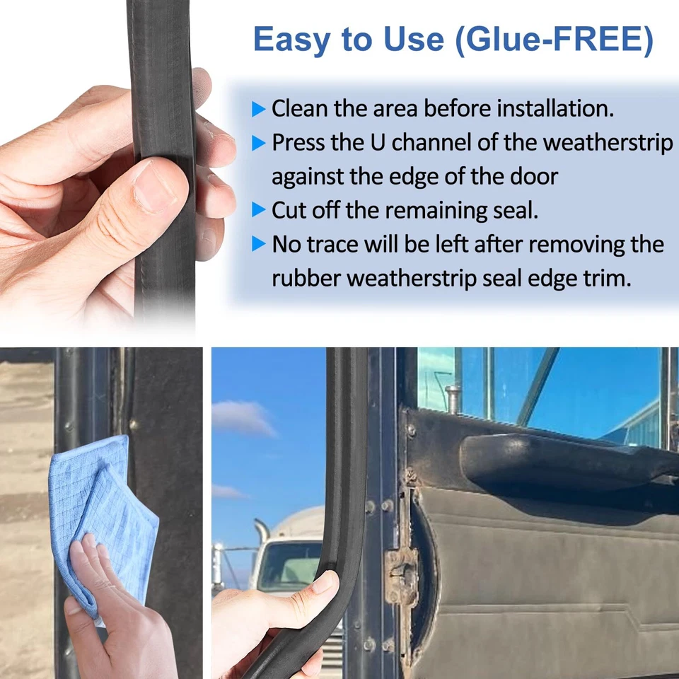 Sello de goma para puerta R60-6001-650 para Peterbilt 359 377 379 1986-2007 Foto 3 de 4