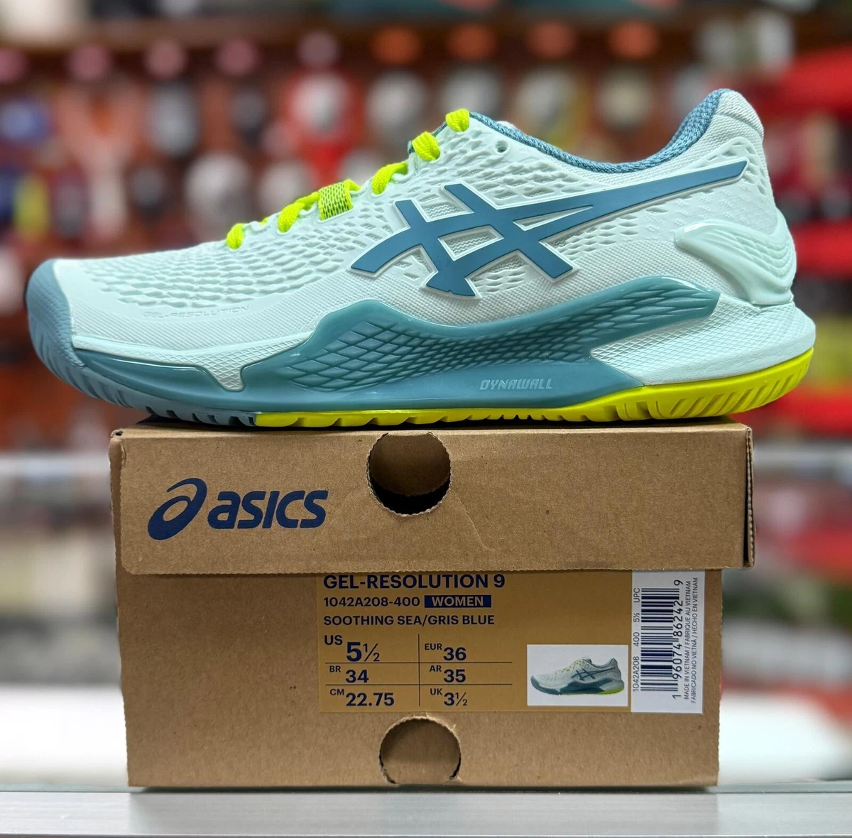 asics GEL-RESOLUTION 9 AC用 お値下げしました。 Asics Gel Resolution 9 Soothing Sea Gris Blue W for sale | eBay