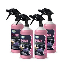 JOVS Pink Car Dashboard Cleaner 4x1L - Cherry Fragrance Car Interior Cleaner