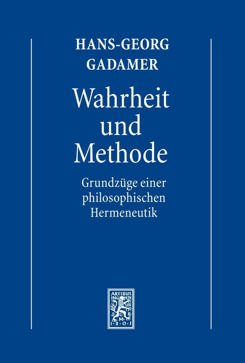 Thumbnail - Hans-georg Gadamer | Hermeneutik I. Wahrheit Und Methode | Buch |