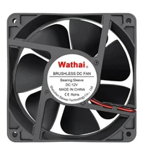 **NEW,Lot Of 2**Wathai 80mm x 25mm DC Brushless Cooler Cooling Fan 12V 2Pin
