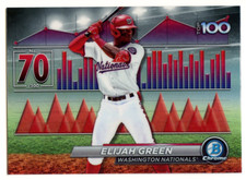 2024 Bowman Scouts Top 100 #BTP-70 Elijah Green Washington Nationals Refractor