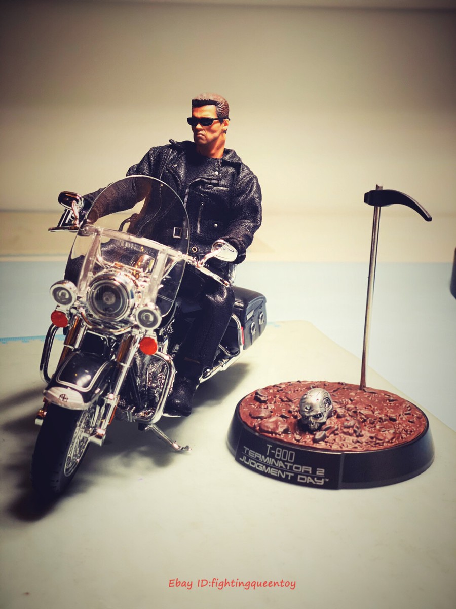 GREAT TWINS TERMINATOR 2 T-800 1/12 FIGURE With Motorcycle INSTOCK