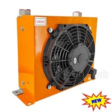 NEW AH1012T-CA 12VDC Hydraulic Oil Cooler 120W 100L/min Air Cooled Oil Radiator