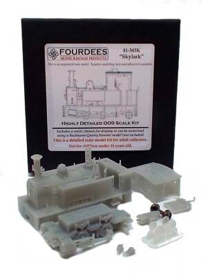 Fourdees Steam Locomotive 'Skylark' 009 / OO9 Kit for Bachmann