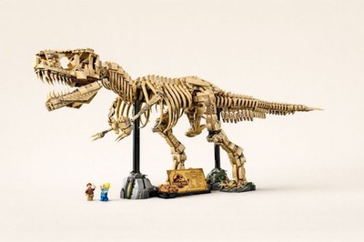 Movie Museum Dinosaur T-Rex Fossils 3145 PCS Generic Bricks Sets No Box