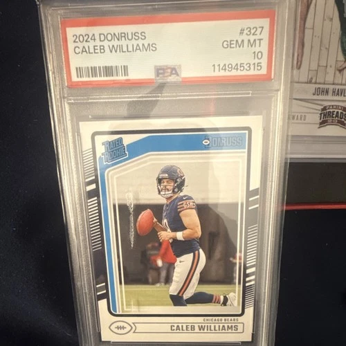 Panini Donruss Rated Rookie Caleb Williams #327 PSA 10 Chicago Bears