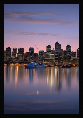 Moderner Hafen von Sydney gerahmtes Wandbild Poster Leinwanddruck Bild