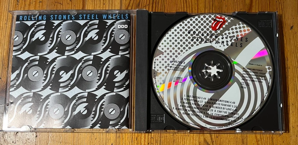 Steel Wheels - The Rolling Stones, CD 💿 1989 leichte Gebrauchsspuren - Bild 2 von 3