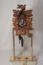 Working Hubert Herr Automaton Feeding Birds Wall Cuckoo Clock.