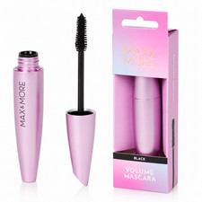 Mascara Waterproof MAX & MORE -Volume Intense Longue - Tenue Noir Profond