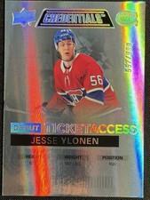 2021-22 Upper Deck Credentials #62 Jesse Ylonen #/999 Montreal Canadiens