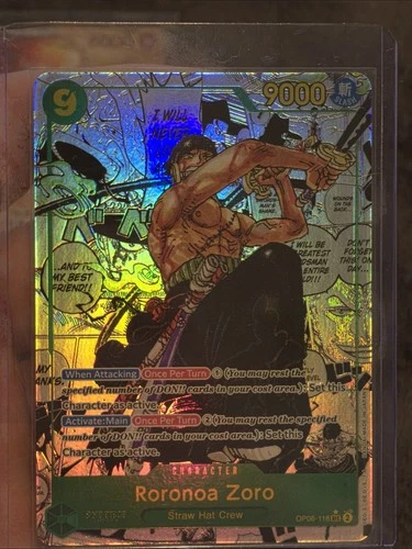 Roronoa Zoro (OP06-118) (V.3) Manga Alt Art ENG Near Mint One Piece TCG