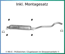 Mittelschalldämpfer für Opel Zafira A / B 1.6 1.8 2.2 Auspuff Montagesatz