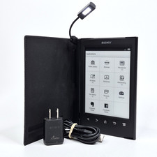 Sony Reader PRS-T2 eReader eBook Reader Bundle - 2GB 6in Wi-Fi W/ Light Up Case