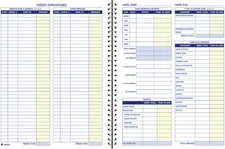 Adams Bookkeeping Record Book, Weekly Format, 8.5 x 11 Inches, White (AFR70)