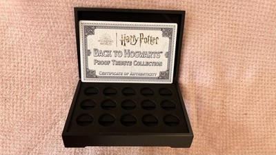 Harry Potter Back to Hogwarts Bradford Exchange Collectible Coins Set of 4