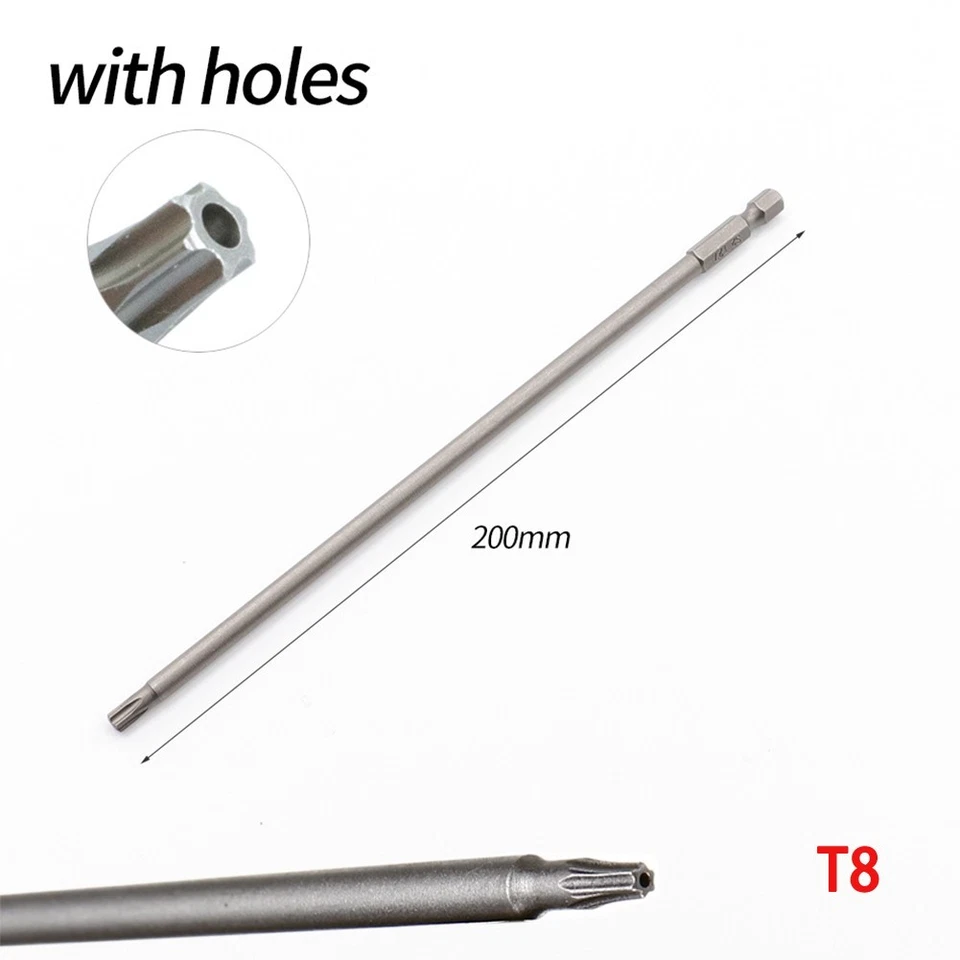 Accurate T8T40 Hollow Hex Shank Screwdriver Bit Perfect Placement - Image 2 of 4