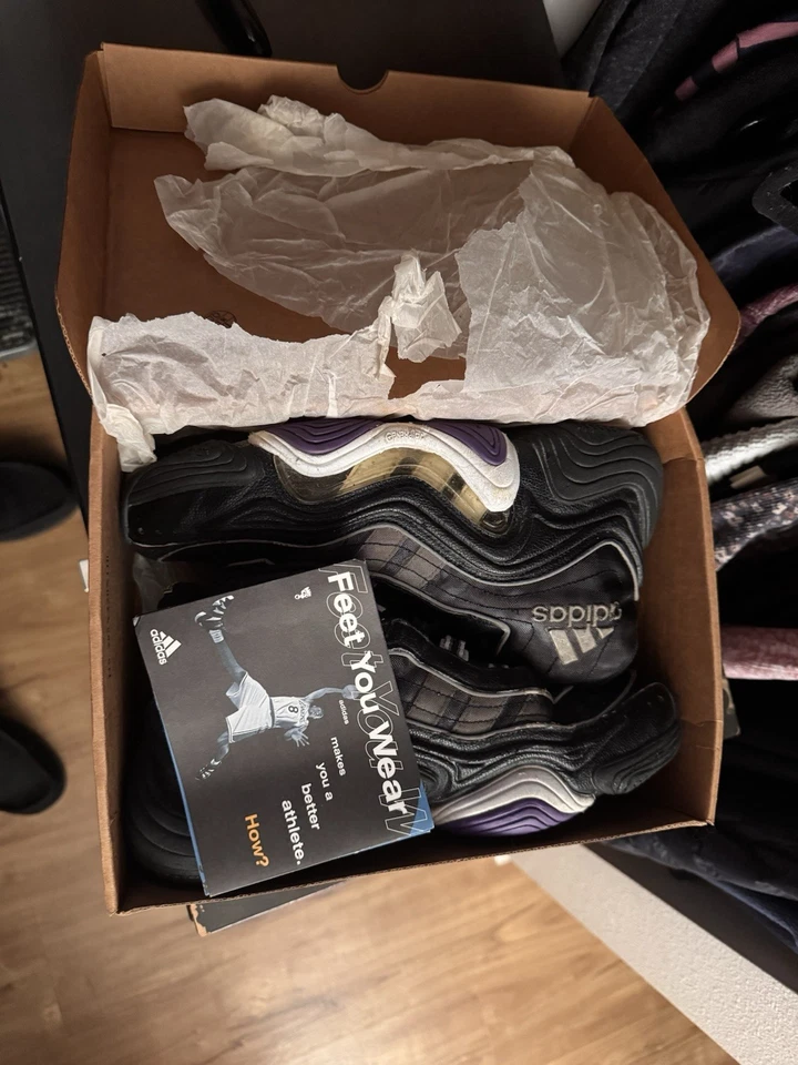 NDS 1998 ADIDAS KB8 II KOBE BRYANT JORDAN TALLA 9 con CAJA Y FOLLETO ~ $450 obo Foto 2 de 4