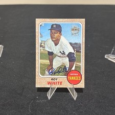 2001 Topps Archives ROY WHITE 1968 Reprint Autograph Issue Auto New York Yankees