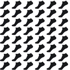 EnerWear-Coolmax Unisex 24P/10P Cotton Low Cut No Show Ankle Socks 9-11