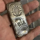 5.36 oz .999 Silver NAVARRO Hand poured Silver Bar 152g 999 Fine Silver Bullion