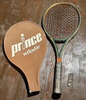 Vintage Prince Woodie Tennis Racquet 1980 Graphite Ash Maple 4 5/8
