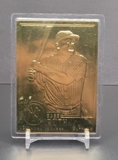 Babe Ruth #30 22KT Gold Foil Baseball Card Sealed In Holder CMG 1996 Danbury