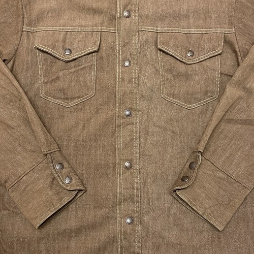 Vintage 70s Big Yank Shirt Men’s Large Permanent Press Western Snap Workwear USA - Photo 8/14