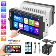 Radio Estereo De Pantalla Para Coche Carro Lettore MP5 Tattile Doppio Din Bluetooth