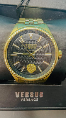 Versus Versace SÄULEN - Uhr - gold black - komplette Box 