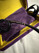 Gucci GG1325S 001 Rectangle Sunglasses Black Frame Gray Tinted Lens UV400