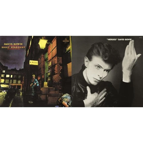 David Bowie - Heroes (2017 Remaster) & Rise & Fall Of [New LP Vinyl Bundle]