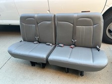 2008-2026 Chevrolet Express Rear Split Bench Seat 4 Person 5th Row Grey Vinyl