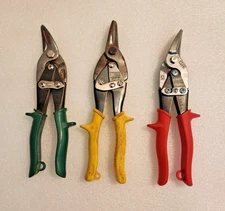 (3) Pc Set - Straight, Left, & Right Cut Compound Action Tin Snips